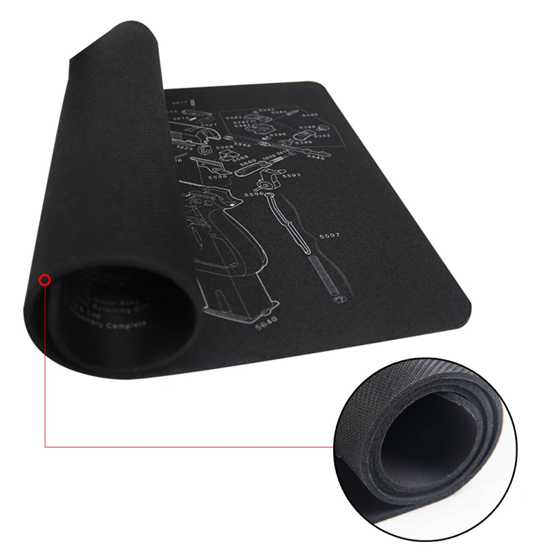 Чистящий коврик BROWNING для пистолета высокой мощности резиновый нескользящий с
