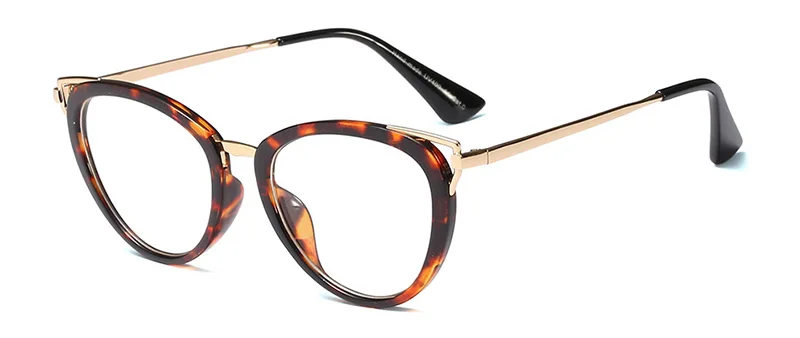 Leopard SHAUNA, модные разноцветные оправы для очков кошачий глаз, женские ретро очки для близорукости - Цвет оправы: Leopard