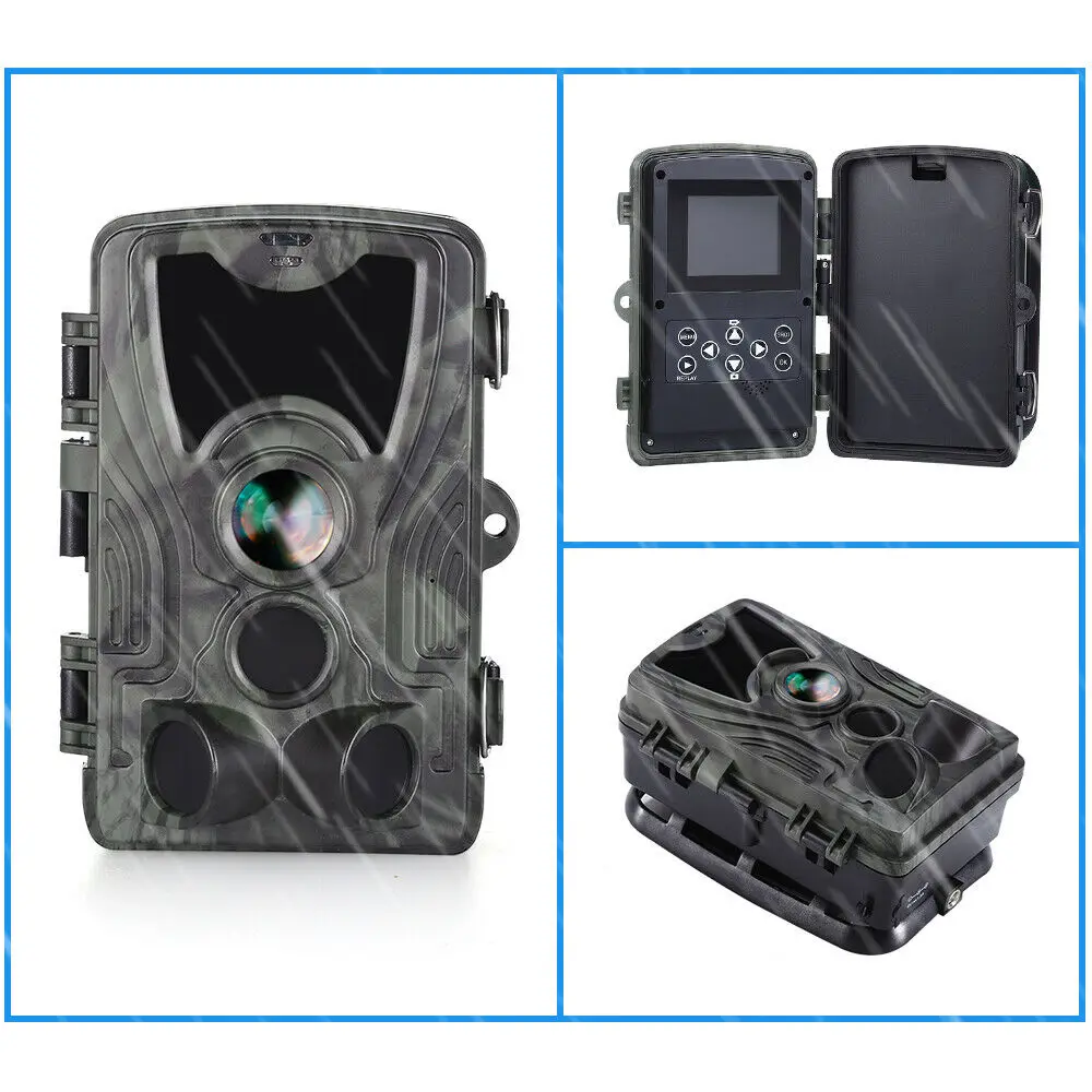 HC801A 16MP 1080P 3xpir 0 3 S Водонепроницаемая камера ночного видения для игры в дикую