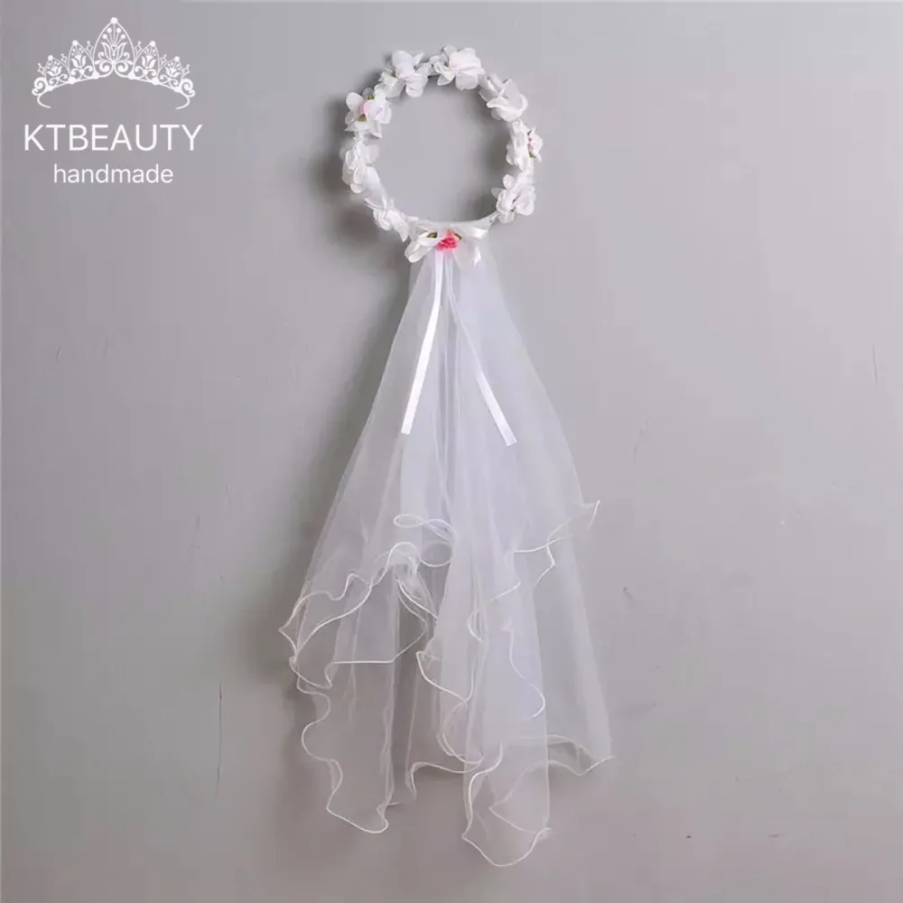 Детская вуаль из Королевского гренадина свадебные аксессуары для волос