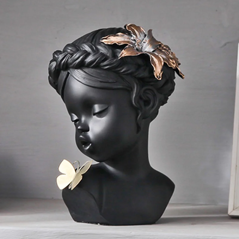 Nordic Modern Concise Style Creative Resin People Statue Crafts Office Home Decoration Furnishing Articles BOX 24CM B324 | Игрушки и