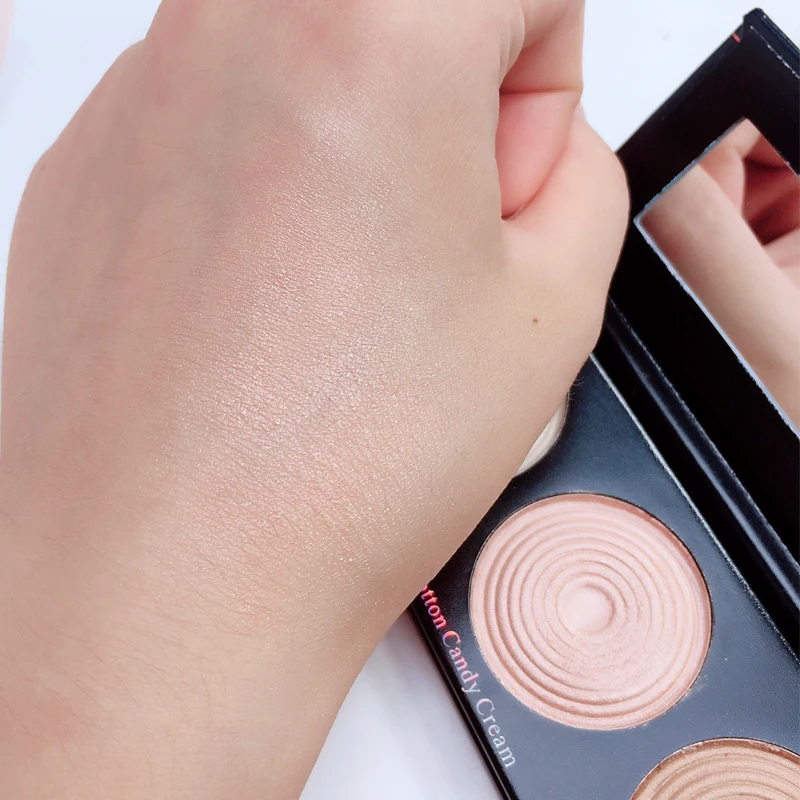 2018 Новый 3 вида цветов Профессиональный светящийся Хайлайтер для лица Палитра