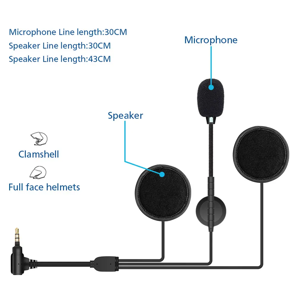 2 ШТ. Lexin R6 Мотоциклетный Bluetooth Шлем Гарнитуры Домофон для 6 всадников BT Беспроводной домофон Интерфон MP3