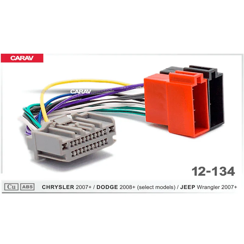 CARAV 12 134 ISO радио жгут проводов адаптер Разъем для CHRYSLER 2007 + DODGE 2008 (выберите модели)