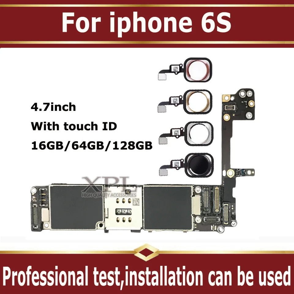 Материнская плата для iphone 6S с полным чипом разблокирована логических плат 6s без/с