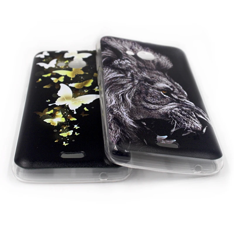 For Fly Fs408 Stratus 8 4.0 Inch Phone Case Soft TPU Silicone Back Cover Protective Printed Fundas |