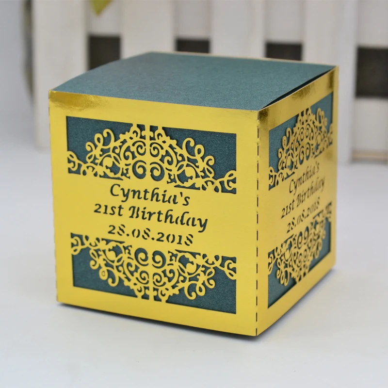 50 pieces Ganesha elephant wedding favors laser cut candy boxes | Дом и сад