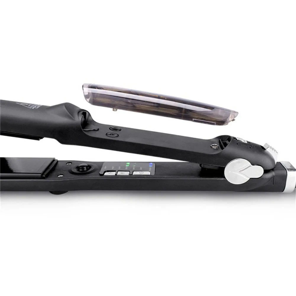 Водяной паровой выпрямитель для волос с функцией пара воды и масла плоский утюг