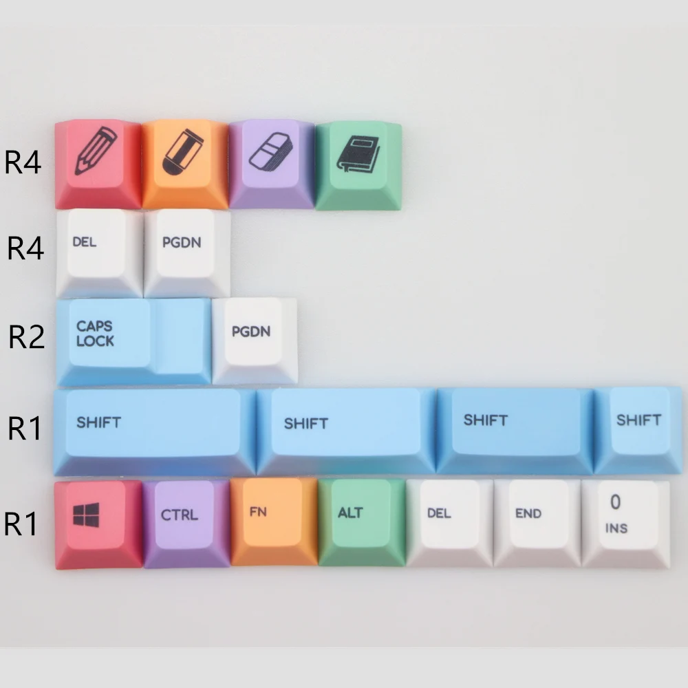 Крутая механическая клавиатура Jazz 123 клавиши pbt Cherry mx колпачки для клавиш