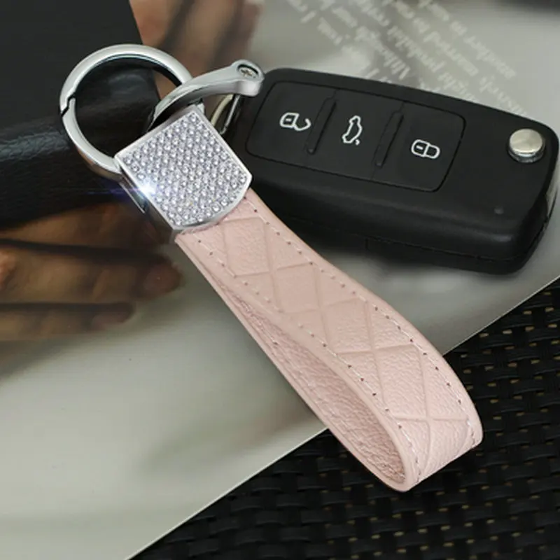 10 шт. модный металлический и Кожаный Автомобильный Брелок для ключей Volkswagen Honda