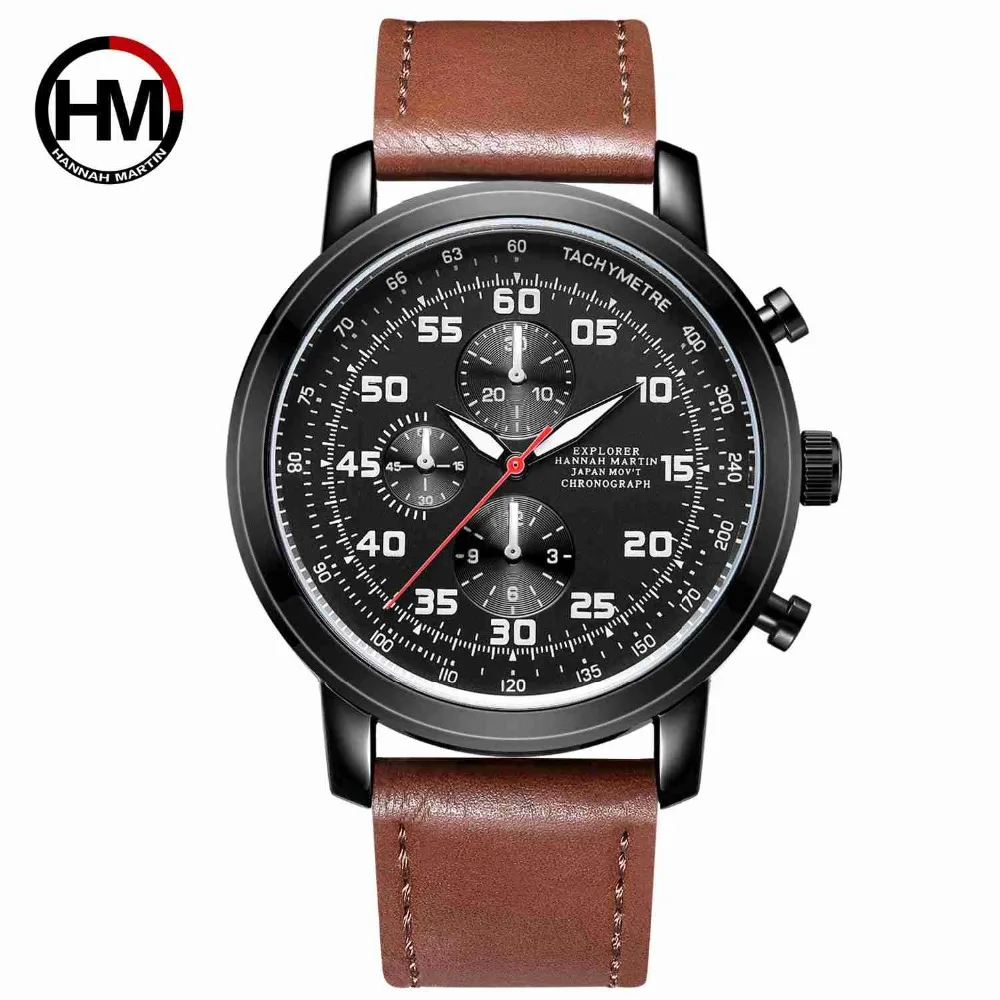 Watches Men Japan Quartz Movement Top Brand Luxury Tachymeter Men's Military Sports Waterproof Relogio Masculino Drop Shipping | Наручные