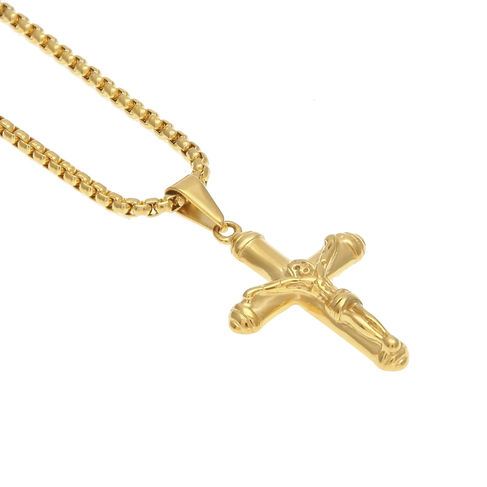 Подвеска с крестиком из нержавеющей стали для мужчин и женщин|stainless steel chain|steel