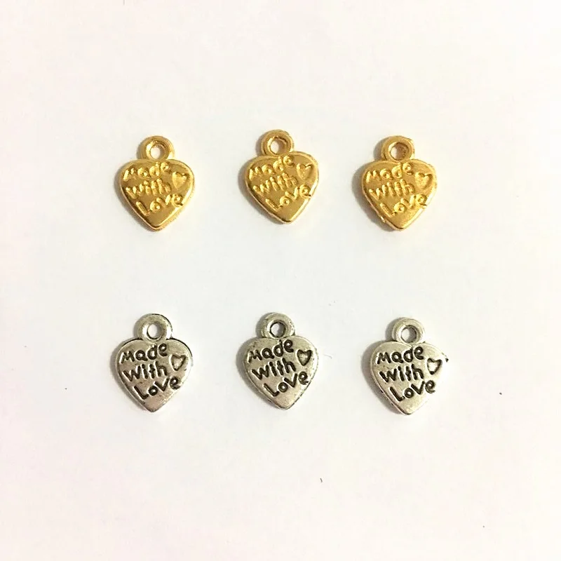

Оптовая продажа, 50 шт., 10x12 мм, подвески в виде сердца, маленькие подвески в виде сердца, милые Подвески для изготовления ювелирных изделий