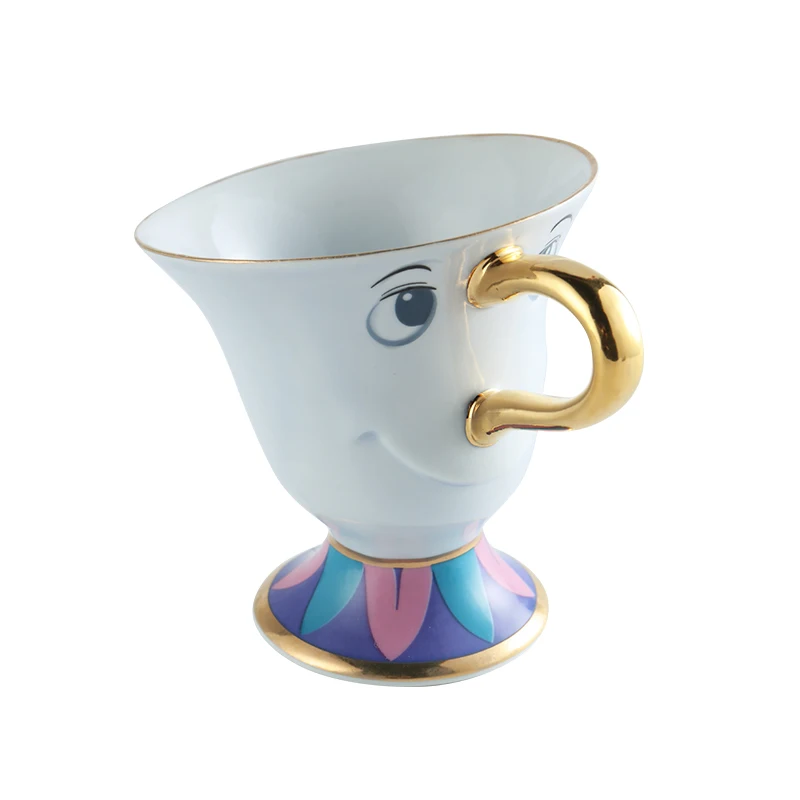 

New Style Cartoon Beauty And The Beast Tea Set Mrs Potts Chip Sugar Pot Cup Coffee Xmas Gift [ 1 Teapot + 2 Cups+ 1 Sugar Bowl ]