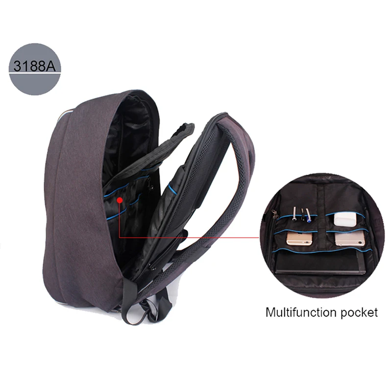 2018 Tigernu Brand Anti Theft Design мужская Рюкзак Бизнес Женщин 14 15.6 17 Дюймов Отдыха и
