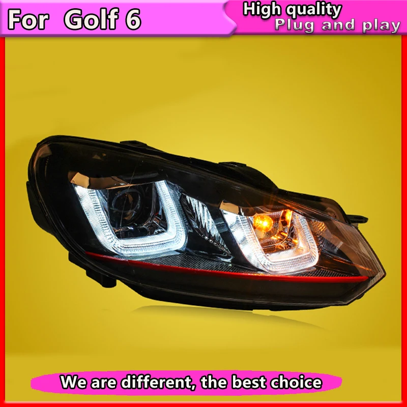 Автомобильный Стайлинг для VW Golf 6 2010 2012 светодиодный головной светильник MK6