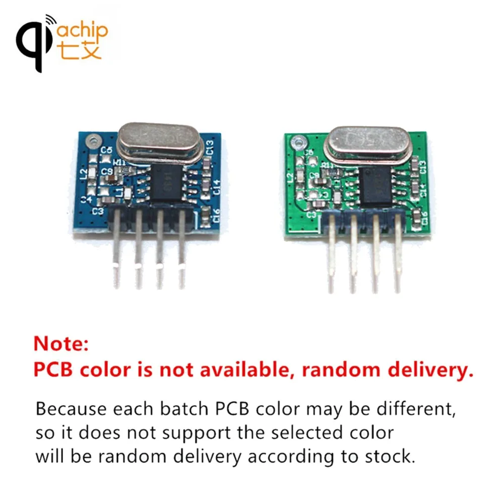QIACHIP 433 мгц радиочастотный передатчик Супергетеродинный ASK модуль DC 1CH для MCU Arduino