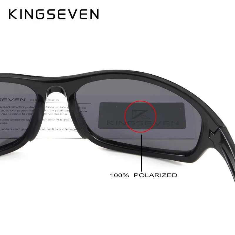 KINGSEVEN мужские солнцезащитные очки для вождения поляризационные ночного видения