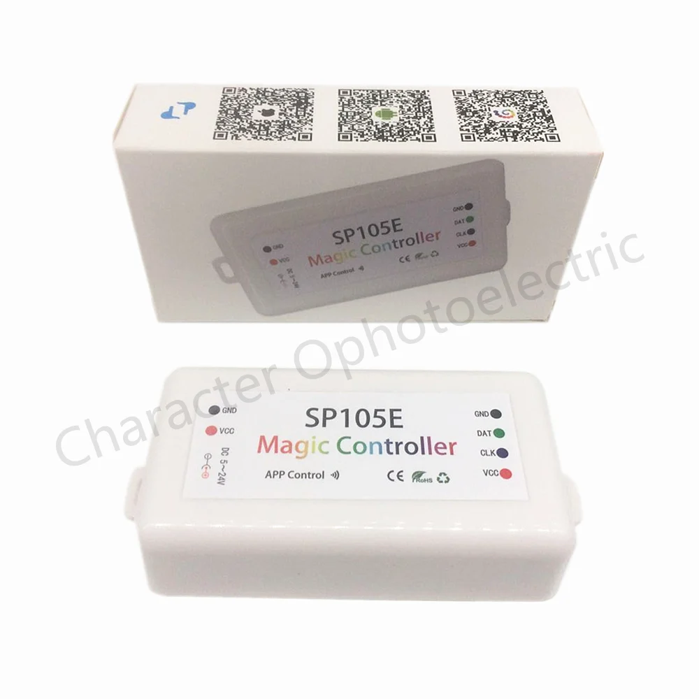 SP105E 5 шт. волшебный контроллер Bluetooth 4 0 DC5 24V 2048 пикселей для WS2811 2812 2801 6803 IC