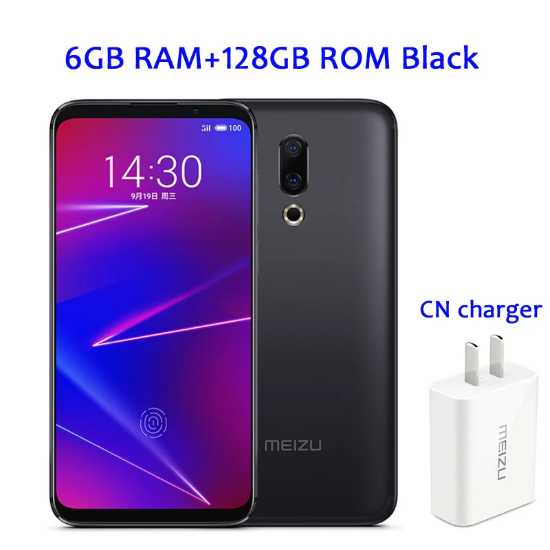 6GB 128GB Black Глобальная прошивка Meizu 16, 6 ГБ ОЗУ, 128 Гб ПЗУ, 16X16 X Смартфон Snapdragon 710, четыре ядра, 6,0 дюймов, 2160x1080 P, полноэкранная поддержка OTA - Цвет: 6GB 128GB Black