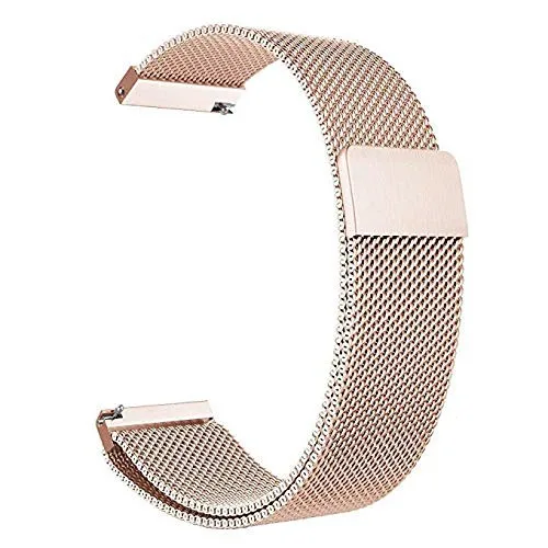 Rose Gold 12 мм 14 мм 15 мм 16 мм 18 мм 20 мм 22 мм 23 мм металлическая Миланская Петля из нержавеющей стали магнитный ремешок для часов с быстроразъемными контактами - Цвет ремешка: Rose Gold