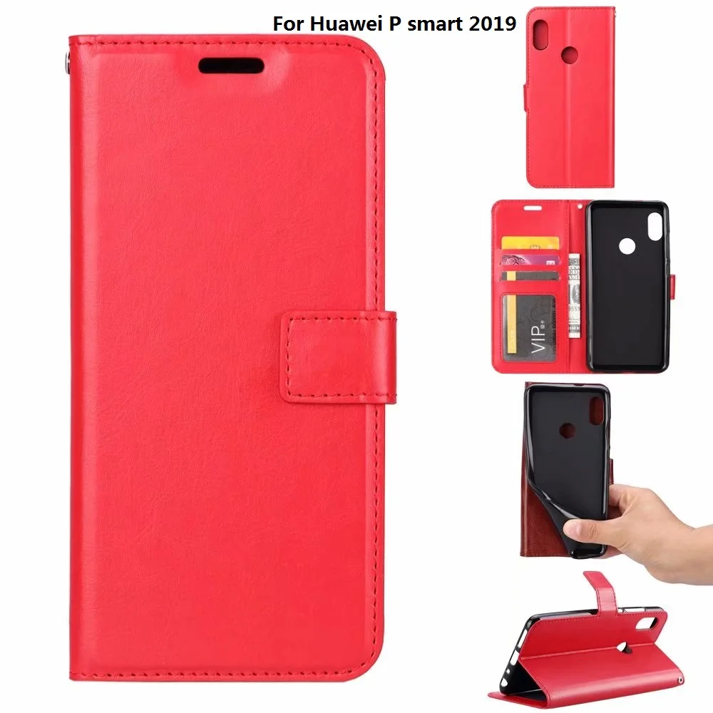 10 шт./лот чехол для Huawei P30 crazy horse кожаный honor 20 pro lite P smart Z plus Y7 Y6 Y5 Plus