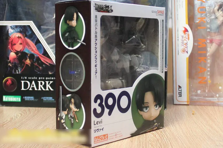 10 см стили Nendoroid Q версия атака на Титанов Легион Леви риваиль#390 игрушка Коллекционная Фигурка Игрушки