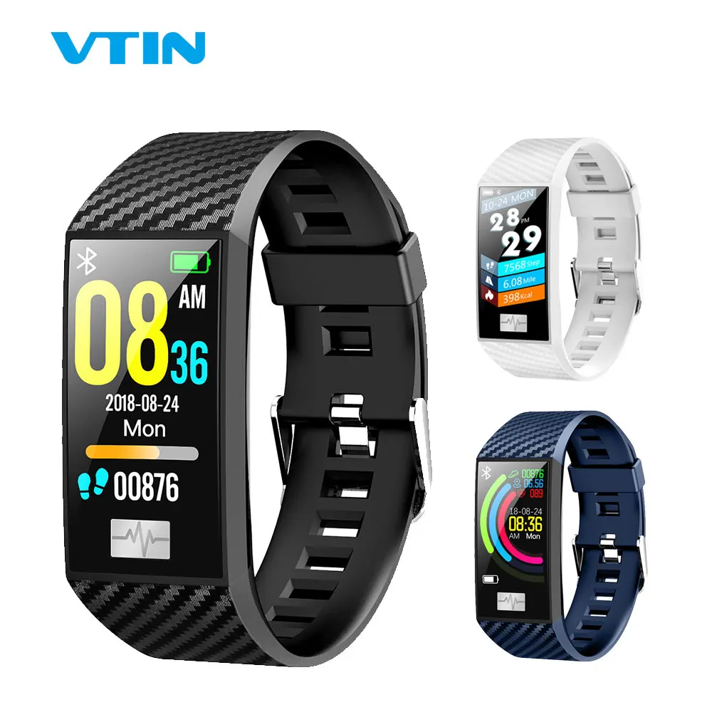 VTIN DT58 смарт-браслет ЭКГ PPG спортивные Смарт-часы IP68 Водонепроницаемые пульсометр
