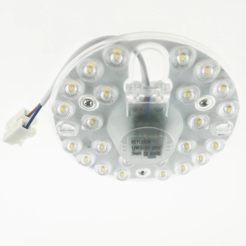 SMD2835 12 Вт, 20 Вт, 24 Вт, 36 Вт Светодиодный потолочный светильник с модулем, круглый светодиодный светильник, холодный белый Светодиодный светильник для помещений, лампа 110 В, 220 В, 85-265 в