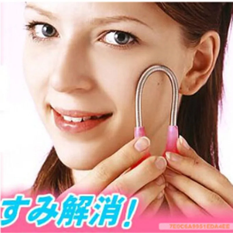 

Women Facial Hair Remover Spring Threading Epistick Smooth Spring Lady Face Hair Remover Razor Removal Stick Epilator