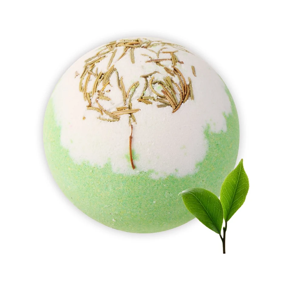 Tsing Bath Bomb зеленый чай сладкий оливковый 120 г увлажняющий пузырь для ванны бомба