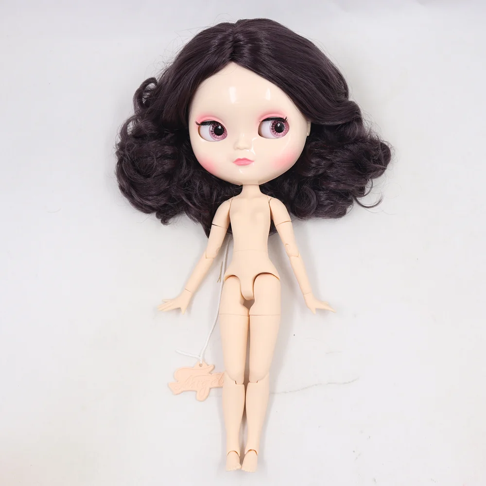 ICY Fortune Days factory doll azone joint body 30cm white skin Elegant purple short curly hair DIY sd gift toy | Игрушки и хобби