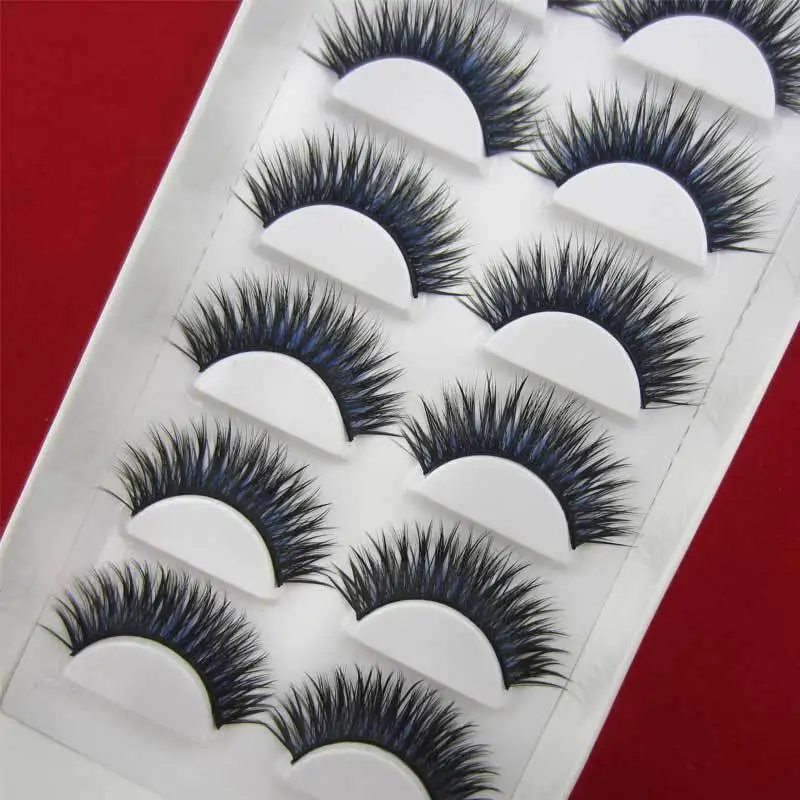 Распродажа! Черные и синие ресницы C CURL толщина 0 07 мм Длина 15 6 пар/лот | Красота