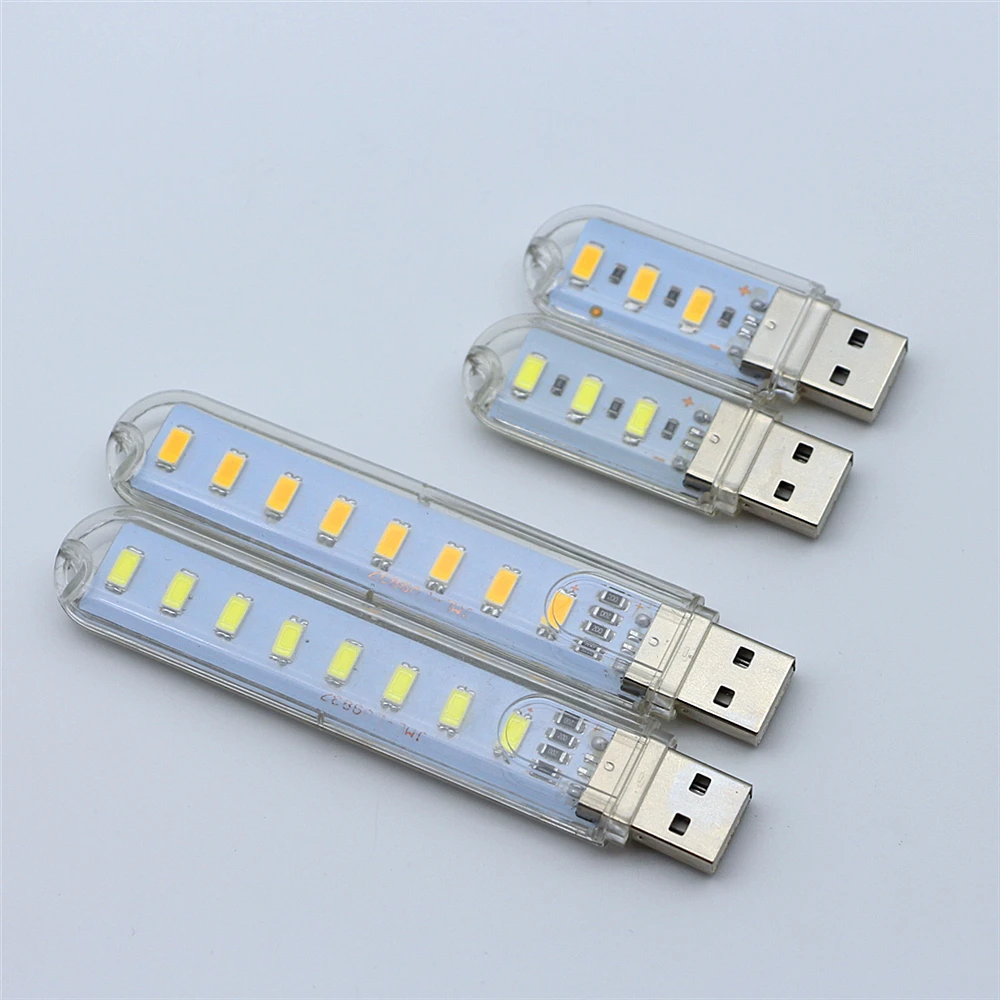 USB 5 В светодиодный ночник 3 светодиосветодиодный s 8 SMD5730 чип белый/теплый белый