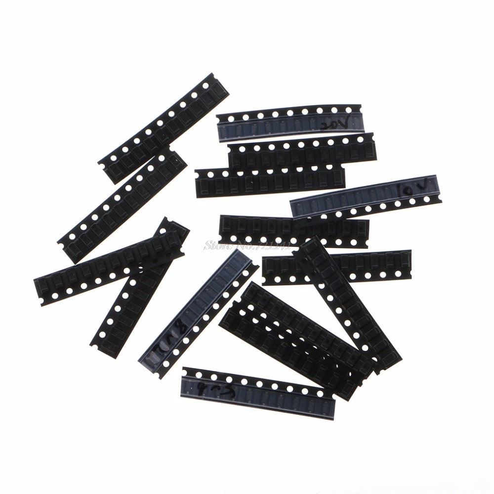 150 шт. SOD123 15 значений 1206 0 5 Вт SMD Диод Зенера 3 в 24 1N4148 Ассортимент Комплект Прямая