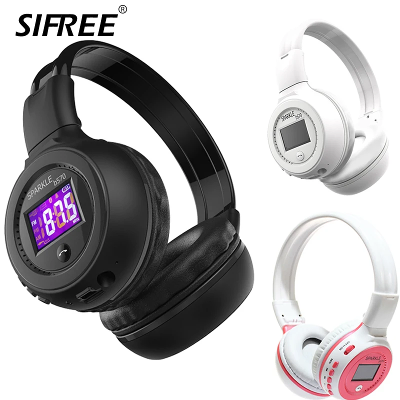 IJVERAAR B570 HiFi стерео Bluetooth беспроводная гарнитура с микрофоном FM-радио Micro SD Card Play |