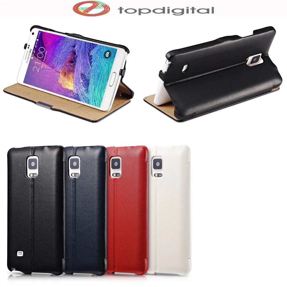 Чехол icarer из натуральной кожи для Samsung Galaxy Note 4 Note4 N9100|case flip|case for samsung galaxycase |