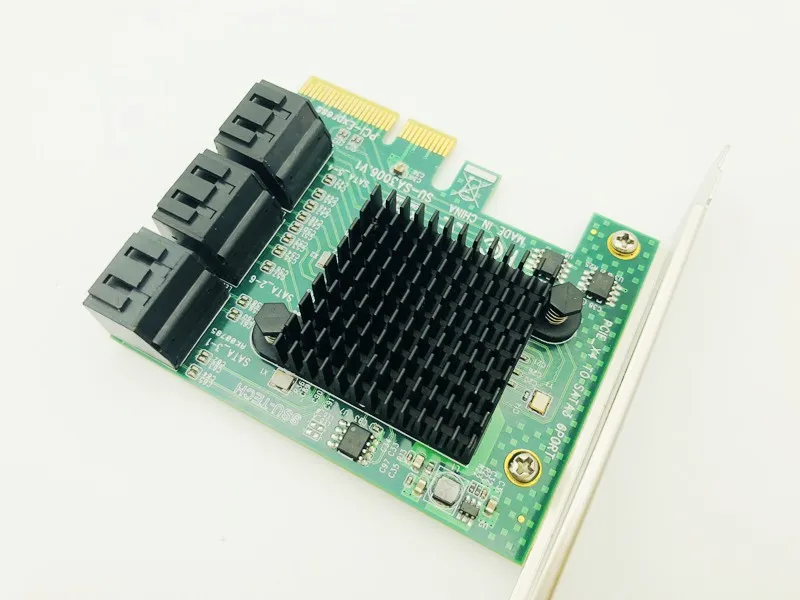 H1111Z адаптер для дополнительных карт PCIE SATA 3 0 PCI-E Card PCI E Express Controller 6-портовая карта