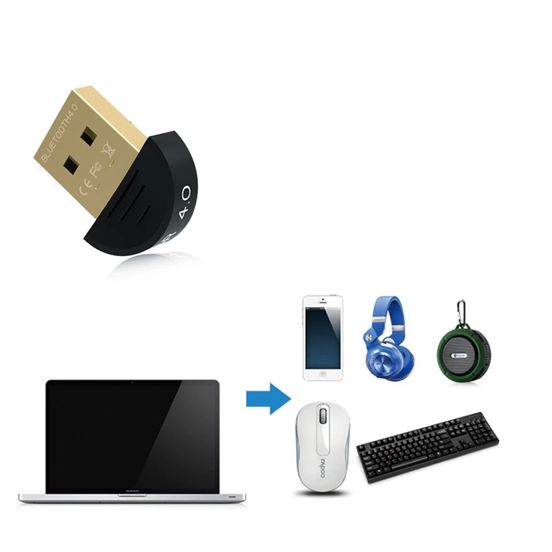 Беспроводной USB Bluetooth адаптер V4.0 Dongle музыкальный звуковой приемник передатчик