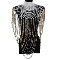 dudo store nigerian bridal jewelry sets for women crystal handmade african beads wedding shoulder zulu jewelry necklace set 2019