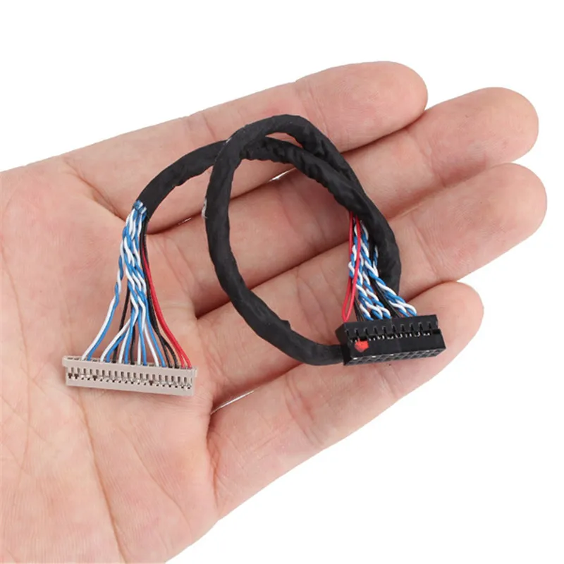 20Pin DF14 20-20 сигнала 8 бит ЖК-дисплей драйвер экрана провода LVDS Экран кабель для RC