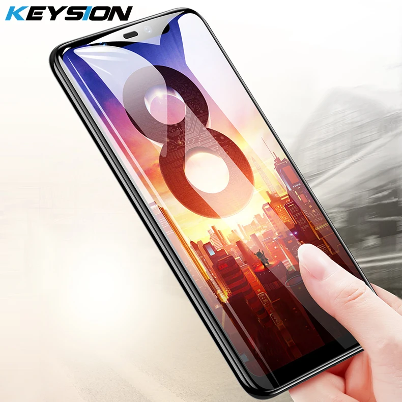 KEYSION 5D полное покрытие 9H закаленное стекло для Xiaomi Mi 8 Защита экрана Mi8 Защитная