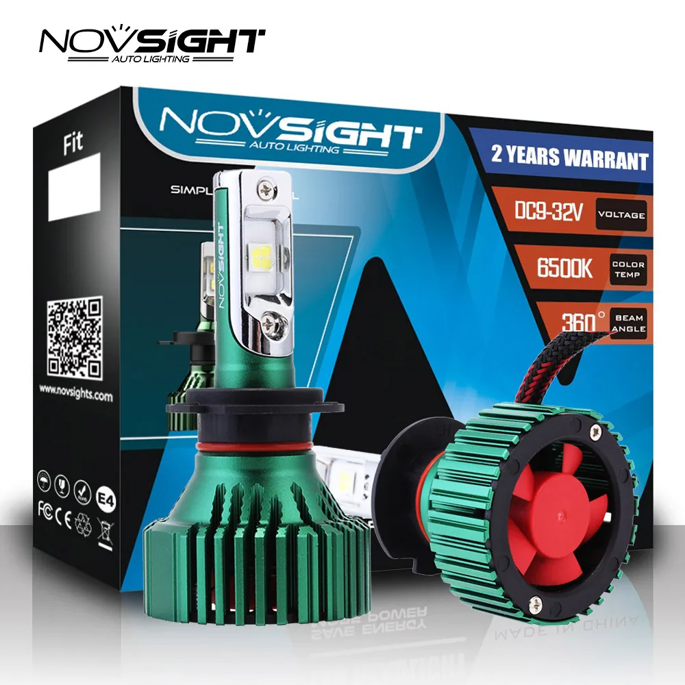 NOVSIGHT 2 шт. авто светодиодный H7 H11 H8 9005 9006 HB4 HB3 автомобильные лампы накаливания 60 Вт