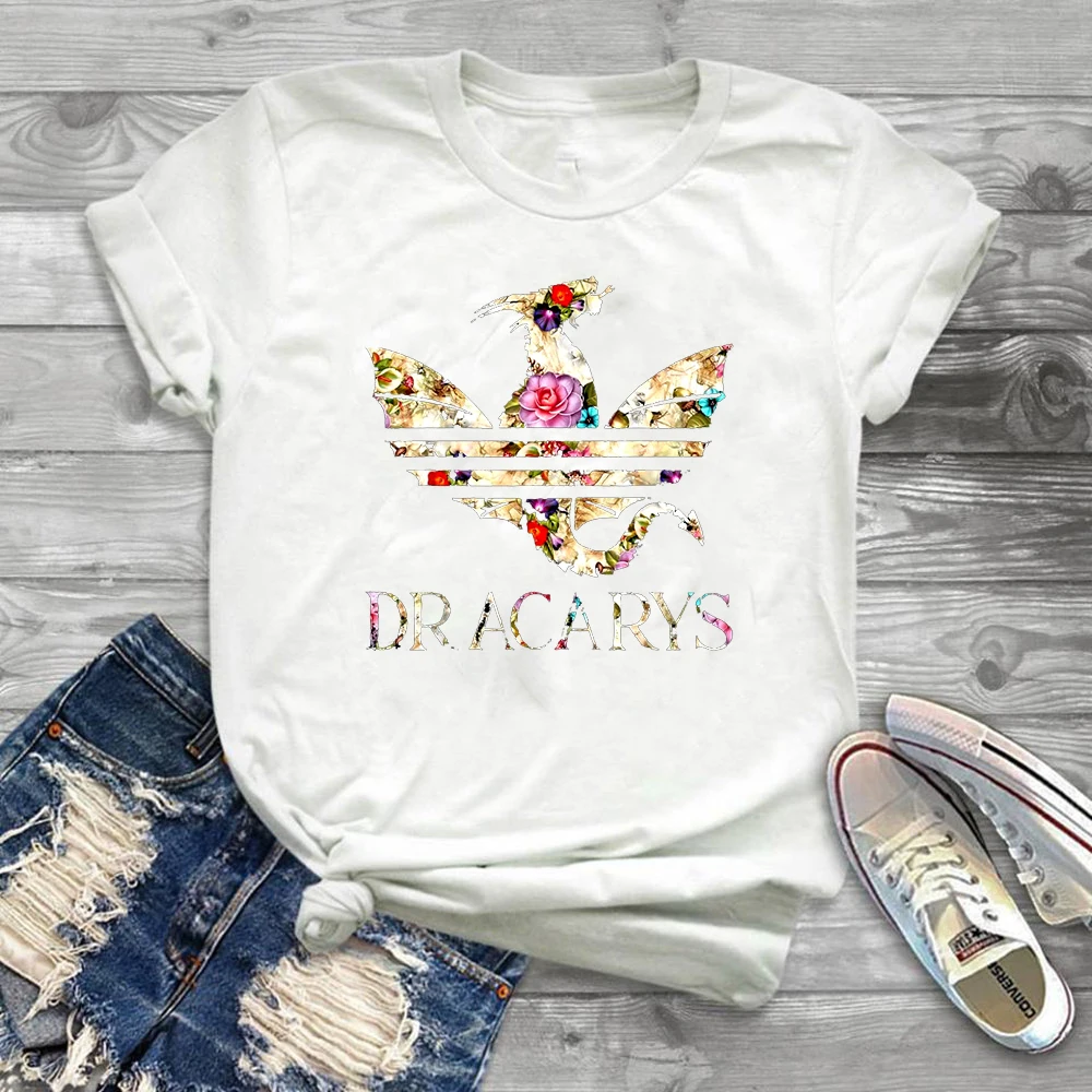 Dracarys футболка для женщин Игра престолов Летняя мама дракона Harajuku Camisetas футболки