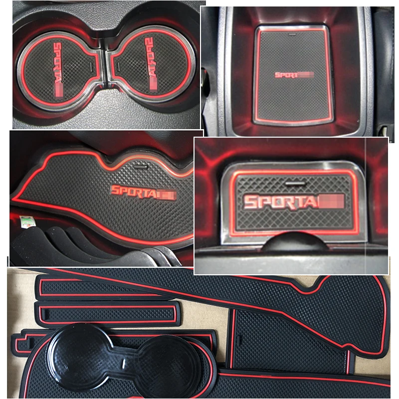 9 шт. противоскользящие резиновые подставки для KIA Sportage 2005 2006 2007 2008 2009 2010 JE KM MK2 |