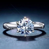 meibapj 925 silver moissanite ring for women d color carats super hot selling comparable to diamonds exquisite craftsmanship