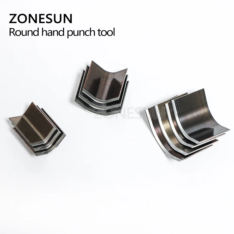 ZONESUN 10 шт./лот кожаный бумажник сумка угловой круглый инструмент для перфорации