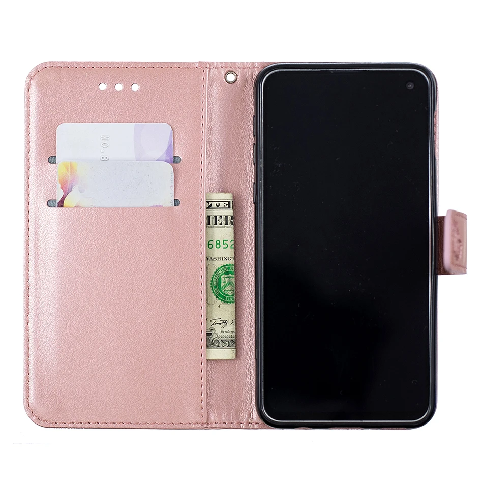 Чехол-подставка с украшением в виде бабочек для huawei mate 20 lite Honor 10 9 8 Nova 3 3i 3e 4E P smart Plus, блестящий чехол P8 Lite