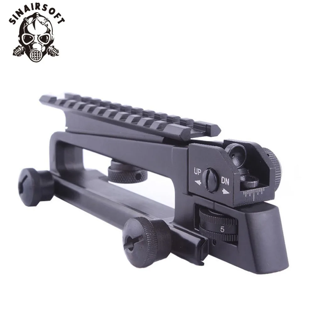 AR15 металлическая съемная черная ручка для переноски с двумя отверстиями A2 заднего вида и Пикатинни комбинированное крепление для M4 M16 охотничьи запчасти
