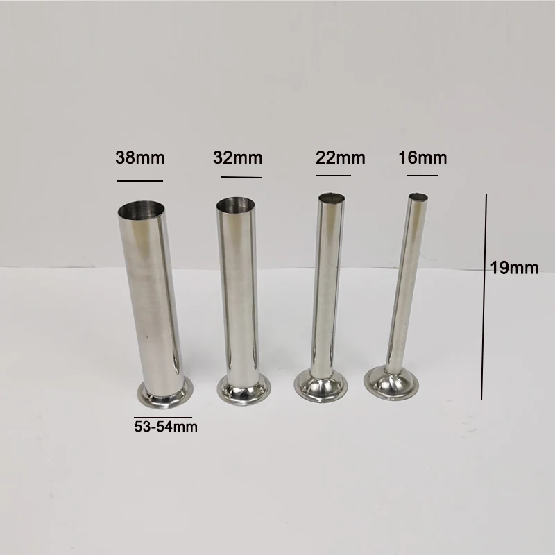 4 шт. нержавеющая сталь колбаса писака заполнения трубы воронки сопла запасных